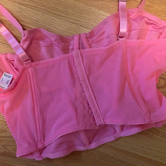 Pink corset mesh top - Picture 2 of 4
